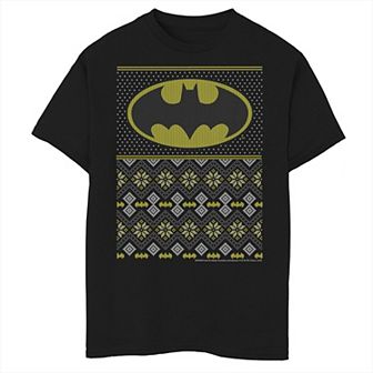 Boys 8-20 DC Comics Batman Christmas Sweater Style Graphic Tee