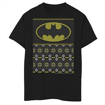 Boys 8-20 DC Comics Batman Christmas Sweater Style Graphic Tee