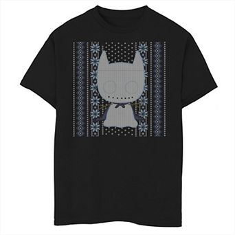 Boys 8-20 DC Comics Chibi Batman Christmas Sweater Style Graphic Tee