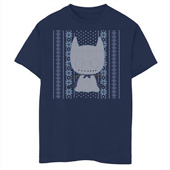 Boys 8-20 DC Comics Chibi Batman Christmas Sweater Style Graphic Tee