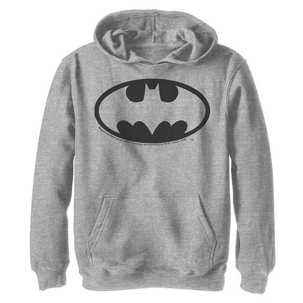 Boys 8-20 DC Comics Batman Basic Chest Logo Graphic Fleece Hoodie