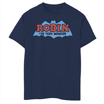 Boys 8-20 DC Comics Robin The Graphic Teen Wonder Classic Logo Graphic Tee