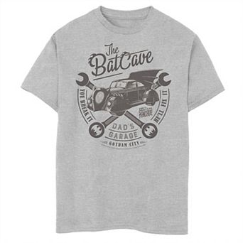Boys 8-20 DC Comics The Bat Cave Circle Text Poster Graphic Tee