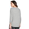 Women's Croft & Barrow® Crewneck Tunic Sweater