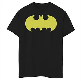 Boys 8-20 DC Comics Batman Solid Chest Logo Graphic Tee