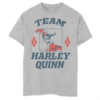 Boys 8-20 Batman Team Harley Quinn Animated Portrait Graphic Tee