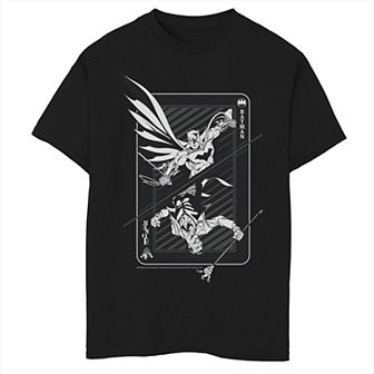 Boys 8-20 DC Comics Batman And Joker Card Poster Graphic Tee