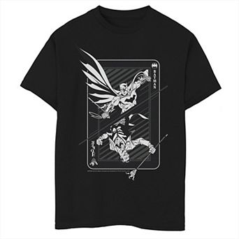 Boys 8-20 DC Comics Batman And Joker Card Poster Graphic Tee