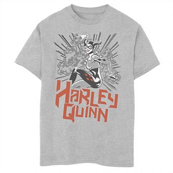 Boys 8-20 Batman Harley Quinn Retro Tone Explosion Graphic Tee
