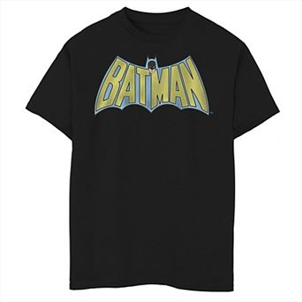 Boys 8-20 DC Comics Batman Vintage Bold Text Logo Graphic Tee
