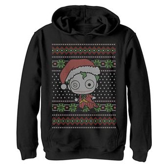 Boys 8-20 Batman Chibi Joker Ugly Sweater Graphic Fleece Hoodie