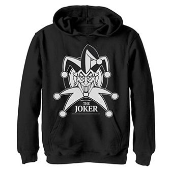 Boys 8-20 DC Comics Joker Smiling Classic Poster Graphic Fleece Hoodie