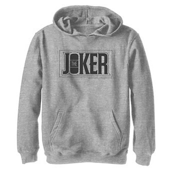 Boys 8-20 DC Comics The Joker Bold Text Poster Graphic Fleece Hoodie