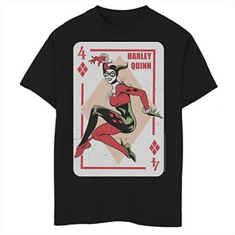 Boys 8-20 Batman Harley Quinn Playing Card Graphic Tee