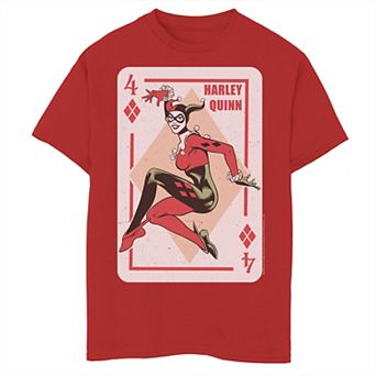 Boys 8-20 Batman Harley Quinn Playing Card Graphic Tee