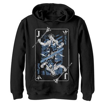 Boys 8-20 Batman The Joker Playing Card Graphic Fleece Hoodie