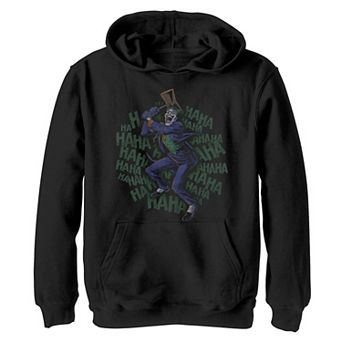 Boys 8-20 Batman The Joker Laughing Mallet Poster Graphic Fleece Hoodie
