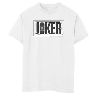 Boys 8-20 DC Comics The Joker Bold Text Poster Graphic Tee