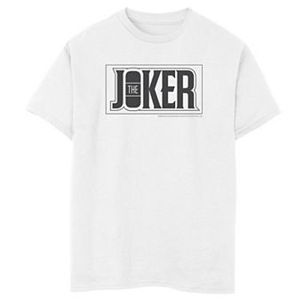 Boys 8-20 DC Comics The Joker Bold Text Poster Graphic Tee