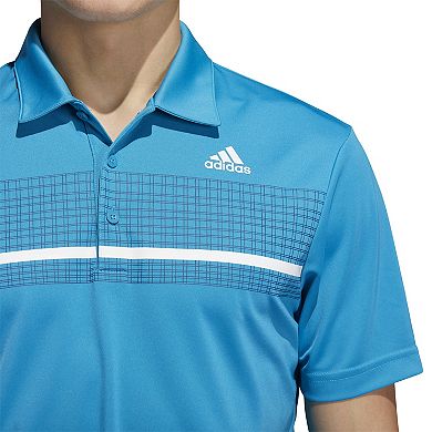 Men's adidas Primegreen Check Print Polo