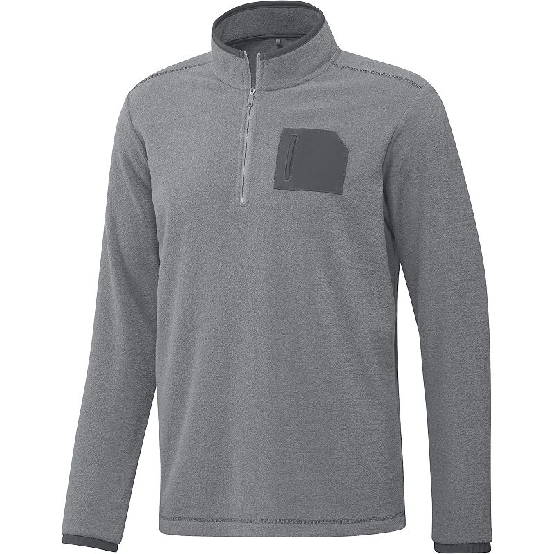 Mens adidas Primegreen Quarter-Zip Pullover, Size: Small, Grey