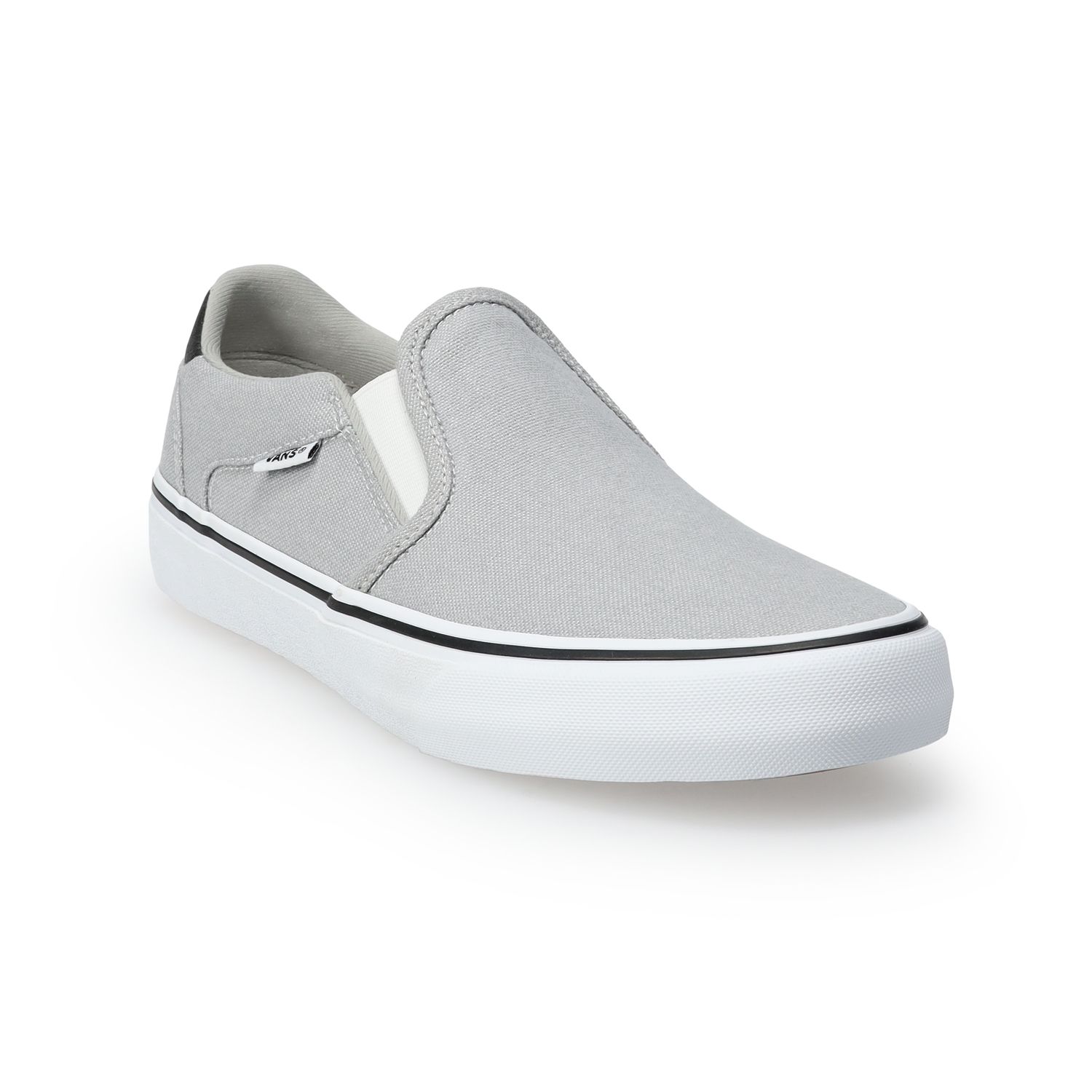 vans asher men's white