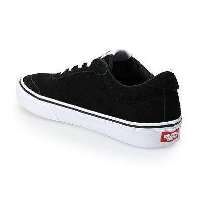Black and white vans kohls best sale