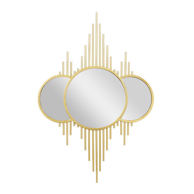 CosmoLiving by Cosmopolitan Vintage Inspired Wall Mirror, Gold