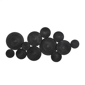 CosmoLiving by Cosmopolitan Black Finish Contemporary Wall Decor
