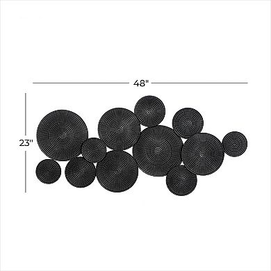 CosmoLiving by Cosmopolitan Black Finish Contemporary Wall Decor