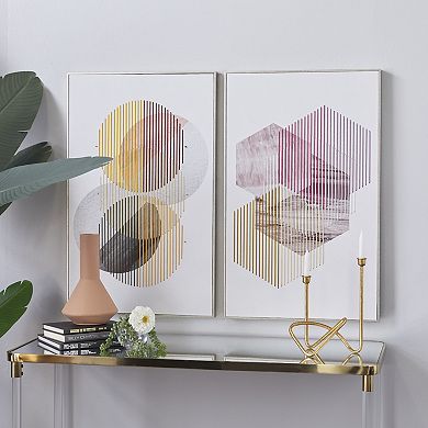 Stella & Eve Geometric Contemporary Wall Art 2-piece Set