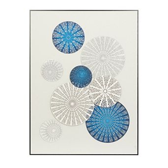Stella & Eve Blue Cutout Circle Contemporary Wall Art