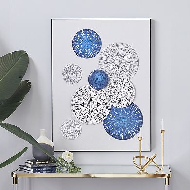 Stella & Eve Blue Cutout Circle Contemporary Wall Art