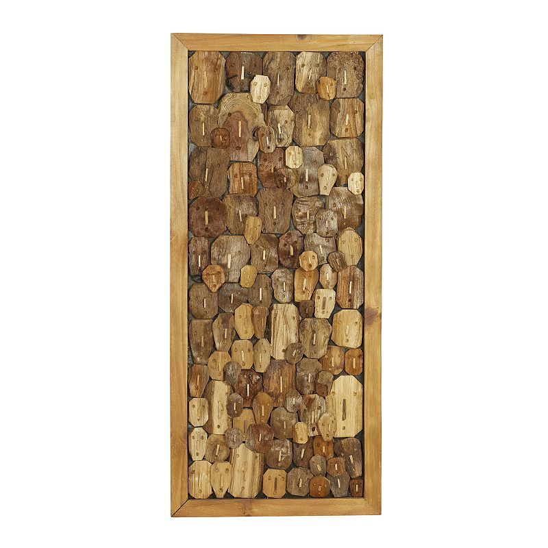 Stella & Eve Totem Face Wall Art, Brown