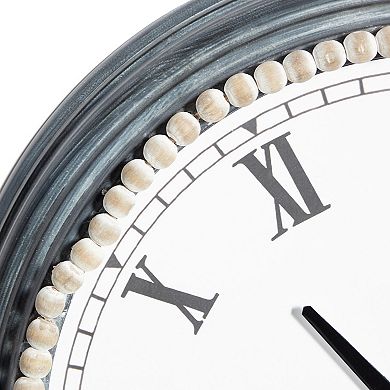 Stella & Eve Farmhouse Beaded Wall Clock