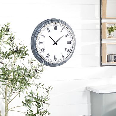 Stella & Eve Farmhouse Beaded Wall Clock