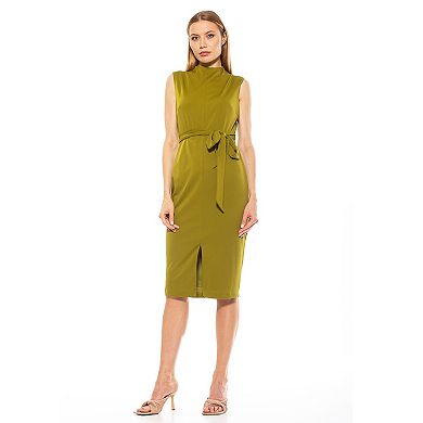 Women's ALEXIA ADMOR Fara Front-Slit Sheath Dress