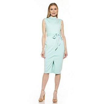 Women's ALEXIA ADMOR Fara Front-Slit Sheath Dress