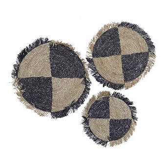 Stella & Eve Two Tone Woven Wall Decor 3 pc Set