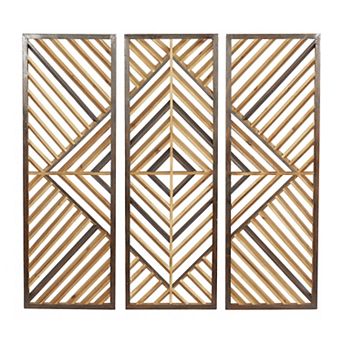 Stella & Eve Geometric Contemporary Wall Decor 3 pc Set