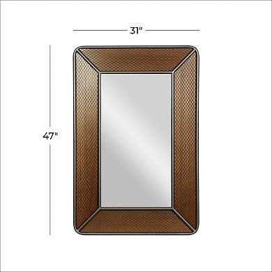 Stella & Eve Industrial Horizontal & Vertical Rectangular Wall Mirror