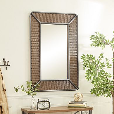 Stella & Eve Industrial Horizontal & Vertical Rectangular Wall Mirror