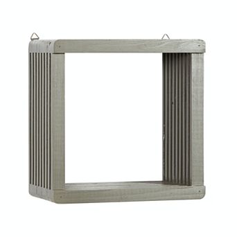 Stella & Eve Gray Contemporary Wall Shelf