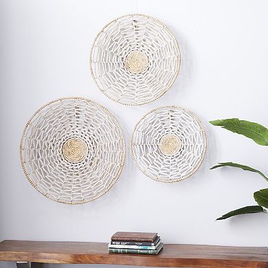 Stella & Eve Cream Woven Wall Decor 3-piece Set