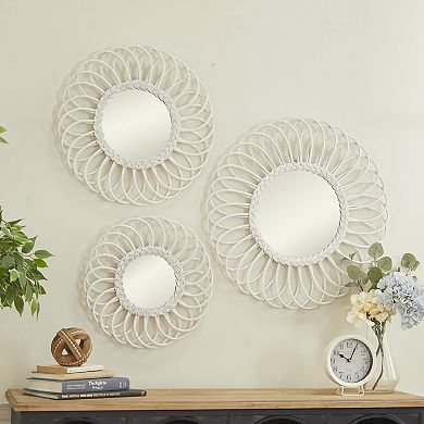 Stella & Eve Curved Wood Wall Mirror 3-piece Set