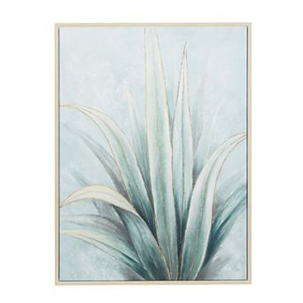 Stella & Eve Blue Plant Canvas Wall Art
