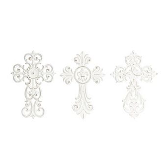 Stella & Eve White Cross Wall Decor 3 pc Set