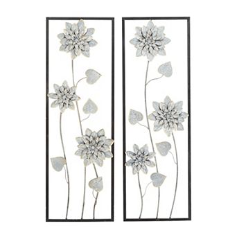 Stella & Eve Floral Contemporary Wall Decor 2 pc Set