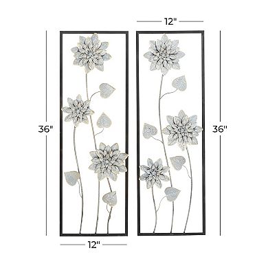 Stella & Eve Floral Contemporary Wall Decor 2-piece Set