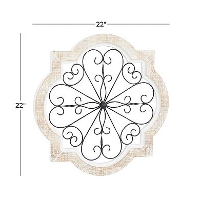 Stella & Eve White Scroll Farmhouse Wall Decor